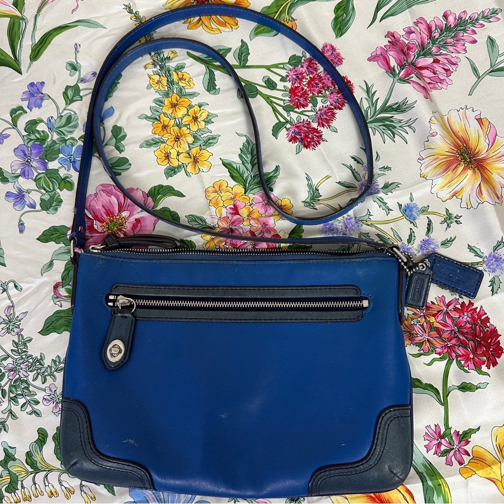 COACH Poppy Leather East West Swingpack